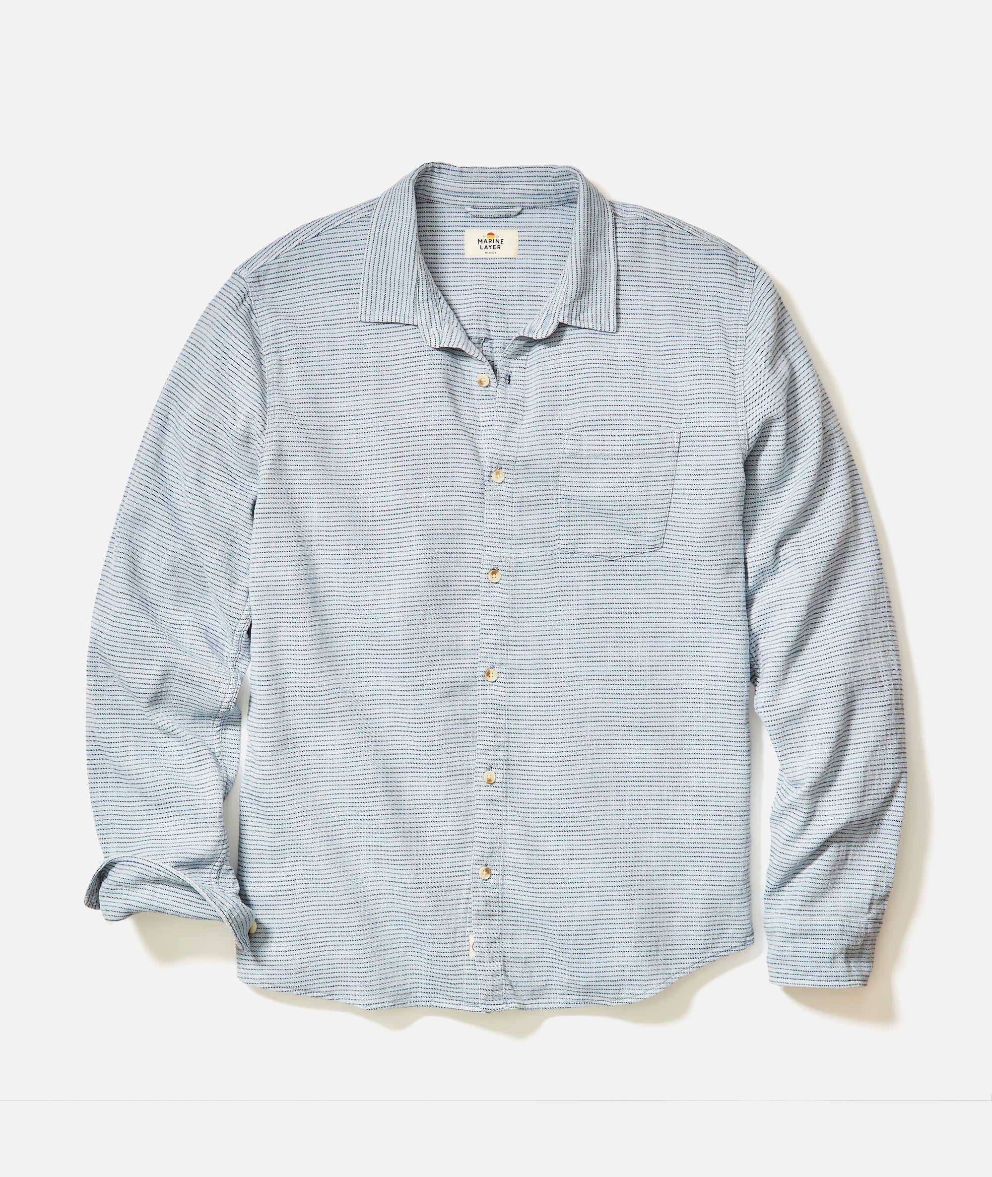 Stretch Selvage Long Sleeve Shirt