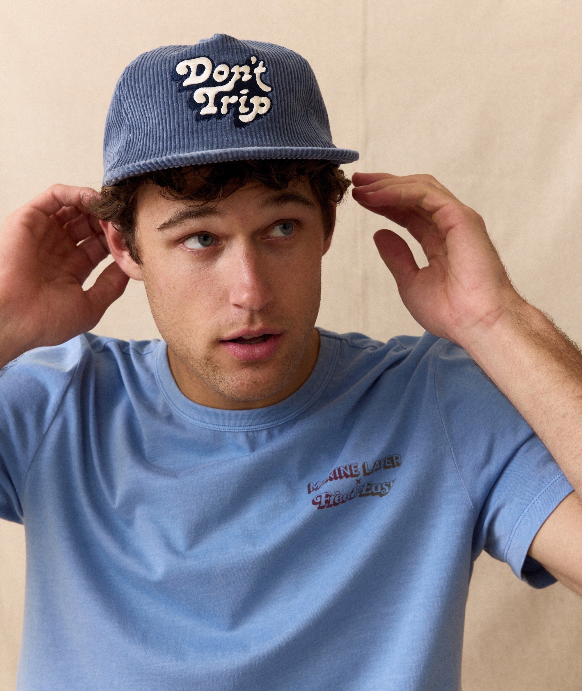 ML x Free & Easy Cord Hat(Coronet Blue,One Size)