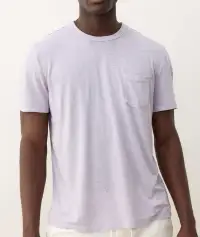 Relaxed Hemp Cotton Tee(Small,Lavender Mist)