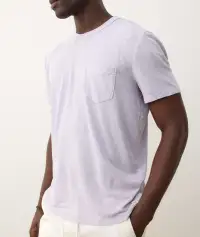 Relaxed Hemp Cotton Tee(Small,Lavender Mist)