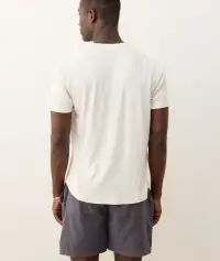 Relaxed Hemp Cotton Henley(Small,Whitecap)