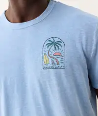Relaxed Hemp Graphic Tee(Small,Endless Sky)