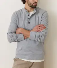 Pacifica Stretch Twill Pullover(Small,Grey)