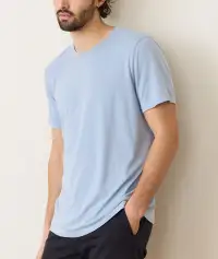 Signature Sea Change Crew Tee(Small,Soft Chambray)
