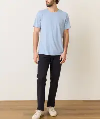 Signature Sea Change Crew Tee(Small,Soft Chambray)
