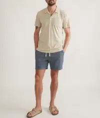 Sea Change Cotton Polo(Small,Sand)