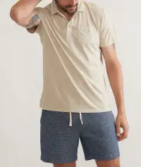 Sea Change Cotton Polo(Small,Sand)