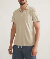 Sea Change Cotton Polo(Small,Sand)