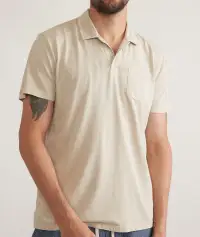 Sea Change Cotton Polo(Small,Sand)