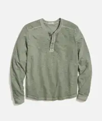 Vintage Heavy Slub Long Sleeve Henley