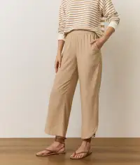 Allison Wide Leg Pant(Extra Small,Taupe)