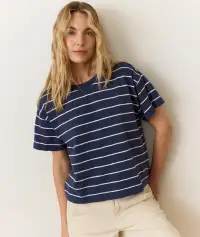 Sadie Vintage Slub Crop Tee