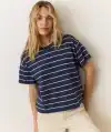 Navy/White Stripe
