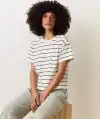 White/Black Stripe