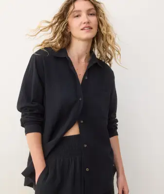 Jane Relaxed Double Cloth Shirt