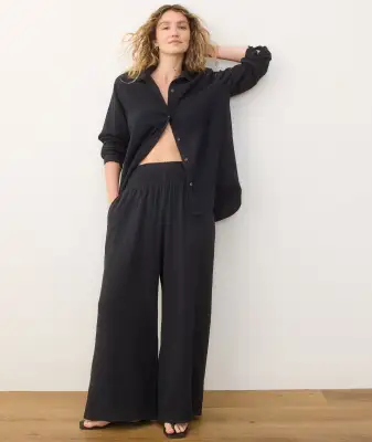 Sophia Double Cloth Palazzo Pant