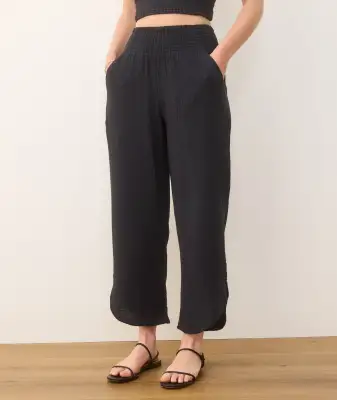 Cali Double Cloth Pant(Extra Small,Black)