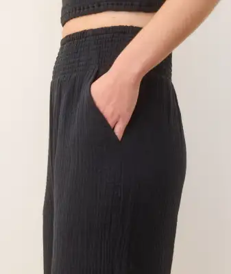Cali Double Cloth Pant(Extra Small,Black)