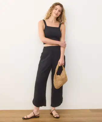 Cali Double Cloth Pant(Extra Small,Black)