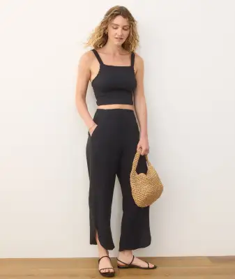 Cali Double Cloth Pant(Extra Small,Black)