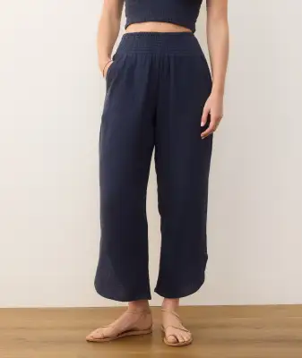 Cali Double Cloth Pant(Extra Small,Indigo)