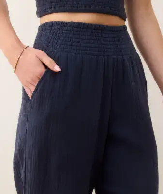 Cali Double Cloth Pant(Extra Small,Indigo)