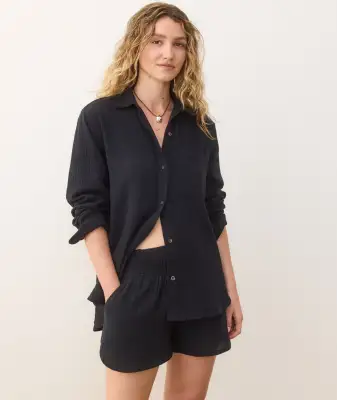 Cali Double Cloth Short(Extra Small,Black)
