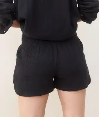 Cali Double Cloth Short(Extra Small,Black)