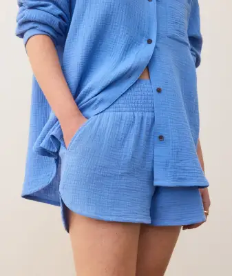 Cali Double Cloth Short(Extra Small,Marina)