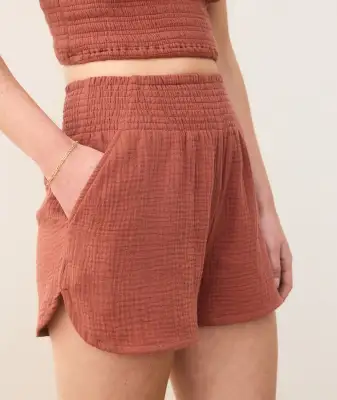 Cali Double Cloth Short(Extra Small,Rust)
