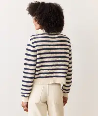 Montecito Quarter Zip Sweater(Extra Small,Coastal Navy)