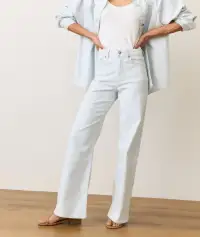 Charlie Wide Leg Pant(2,Railroad Stripe)