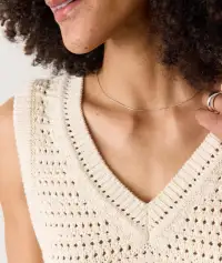 Montecito Sweater Vest(Extra Small,Cream)