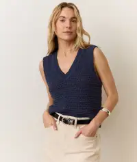 Montecito Sweater Vest(Extra Small,Navy)