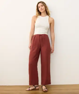 Lexi Rib Sun-In High Neck Crop Tank(Extra Small,Black/White Stripe)