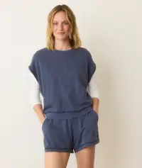 Cloud 9 Terry Dolman Tee(Extra Small,Faded Indigo)