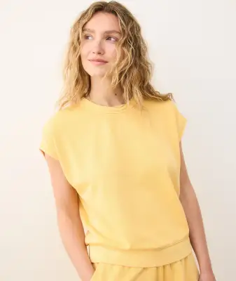 Cloud 9 Terry Dolman Tee(Extra Small,Sunflower)