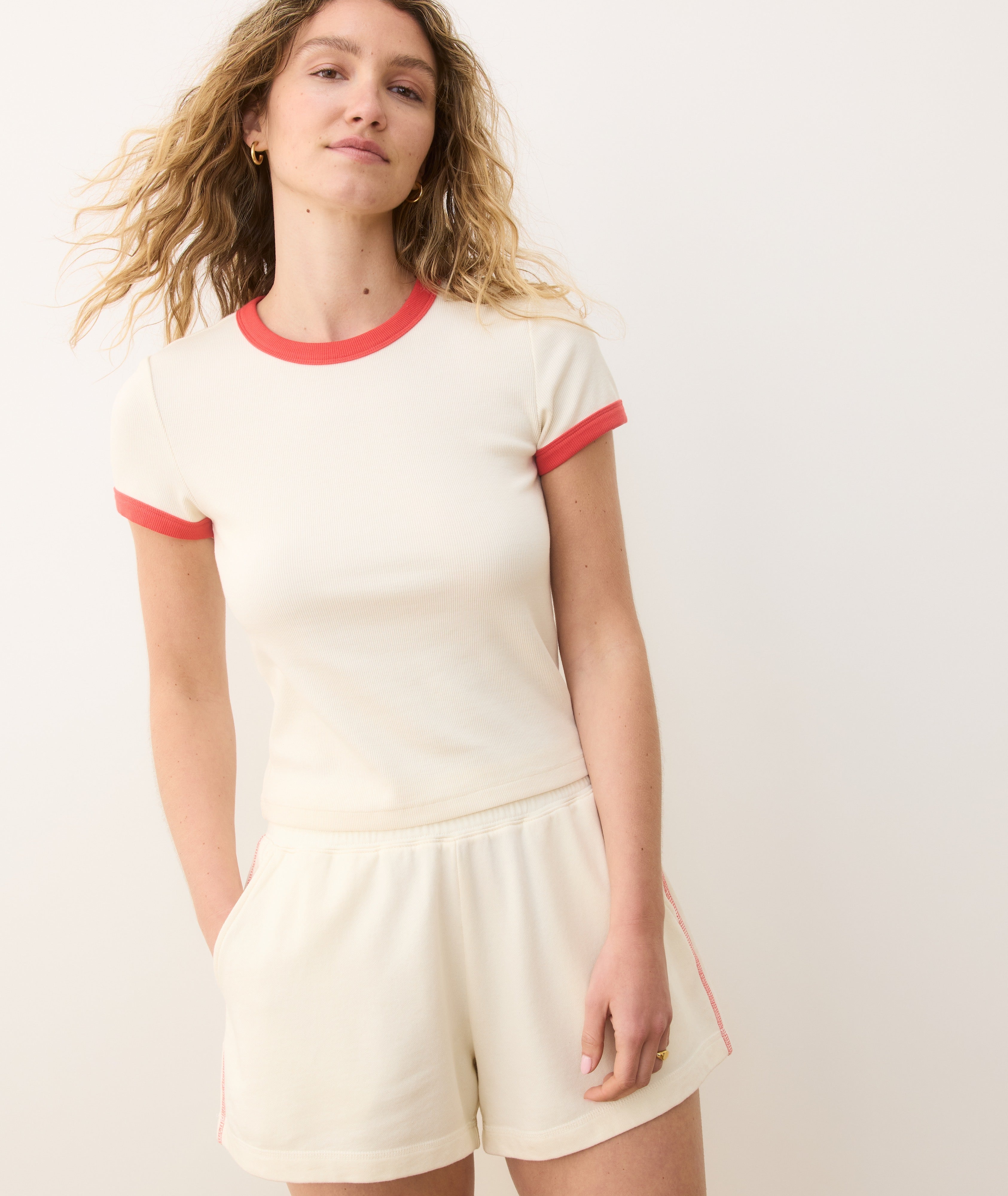 Lexi Rib Sun-In Crew Tee