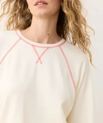 Cloud 9 Terry Sweatshirt(Extra Small,Antique White)