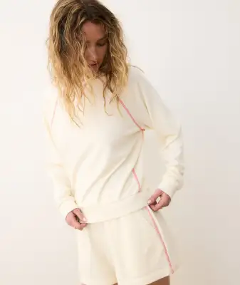 Cloud 9 Terry Sweatshirt(Extra Small,Antique White)