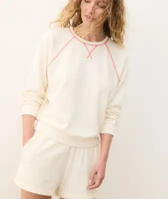 Cloud 9 Terry Sweatshirt(Extra Small,Antique White)