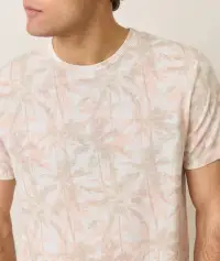 Signature Crew Tee(Small,Faded Palm)