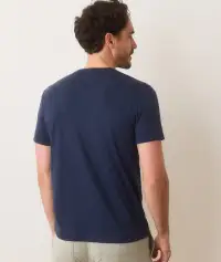 Signature Printed Pocket Tee(Small,Mood Indigo)