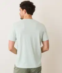 Signature Printed Pocket Tee(Small,Light Aqua)