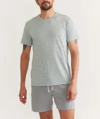 Signature Crew Tee(Small,Green Multi)