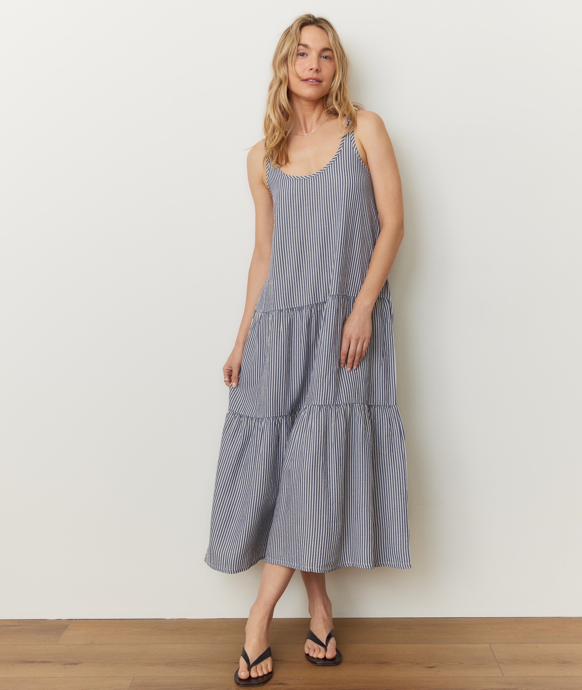Poppy Seersucker Maxi Dress