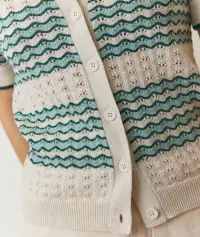 Piper Knit Resort Shirt(Extra Small,Aqua Groove)