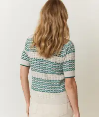 Piper Knit Resort Shirt(Extra Small,Aqua Groove)
