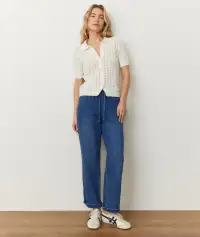 Piper Knit Resort Shirt(Extra Small,Cream)