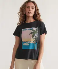 Easy Crew Graphic Tee(Extra Small,Faded Black)
